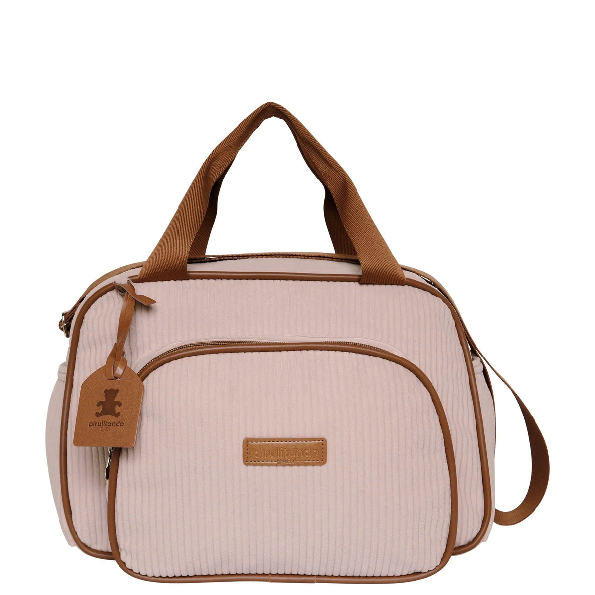 Bolsa de Passeio Teddy Rosa com Marrom — peça do kit