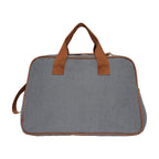 Bolsa Maternidade Grande Teddy Cinza com Marrom
