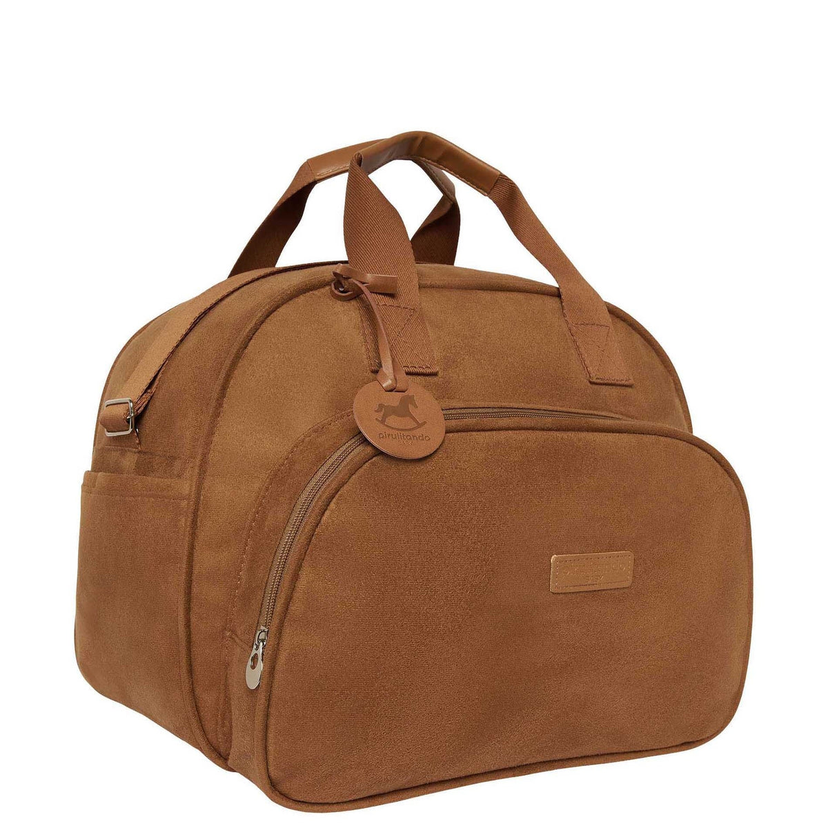 Bolsa Maternidade Grande Carrossel Marrom, peça do conjunto