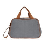 Bolsa Maternidade de Passeio Teddy Cinza com Marrom