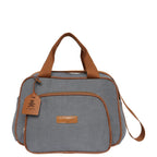 Bolsa de Passeio Teddy Cinza com Marrom — peça do kit