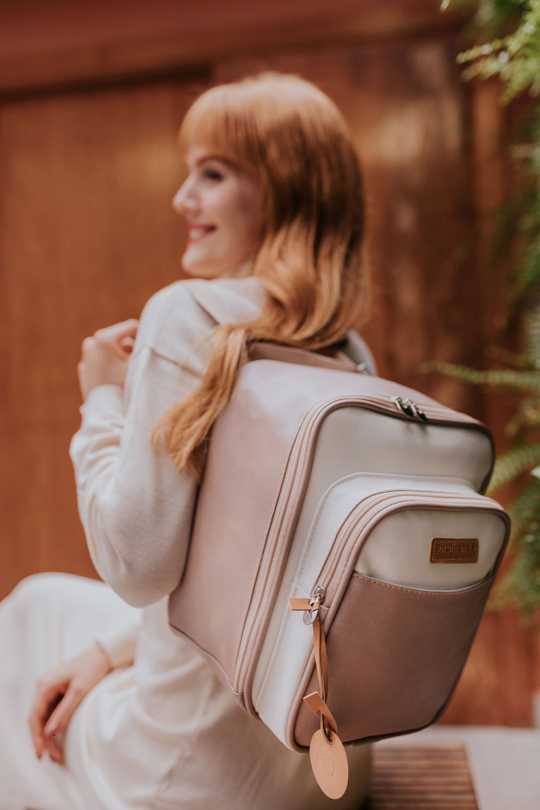 Mochila Multifuncional 2x1 com Bolso Térmico  Petit Caramelo