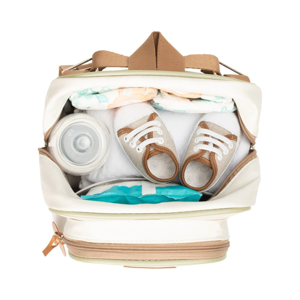 Mochila Maternidade 2x1 Térmica Petit Cinza