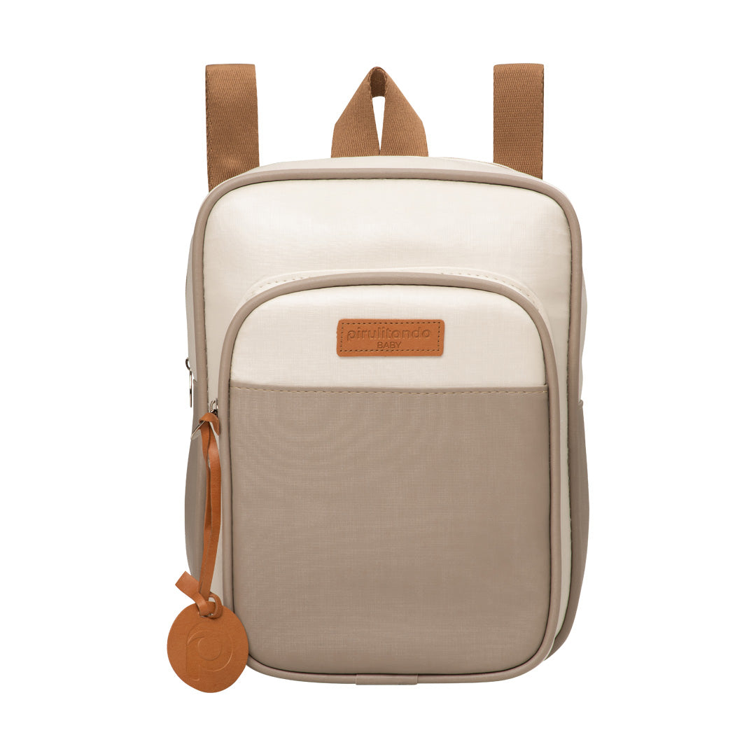 Mochila Multifuncional 2x1 com Bolso Térmico  Petit Cinza