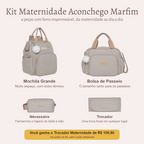 Kit Maternidade Aconchego Marfim — o que vem no kit; o Trocador vai de presente