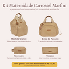 Kit Maternidade Carrossel Marfim — o que vem no kit; o Trocador vai de presente