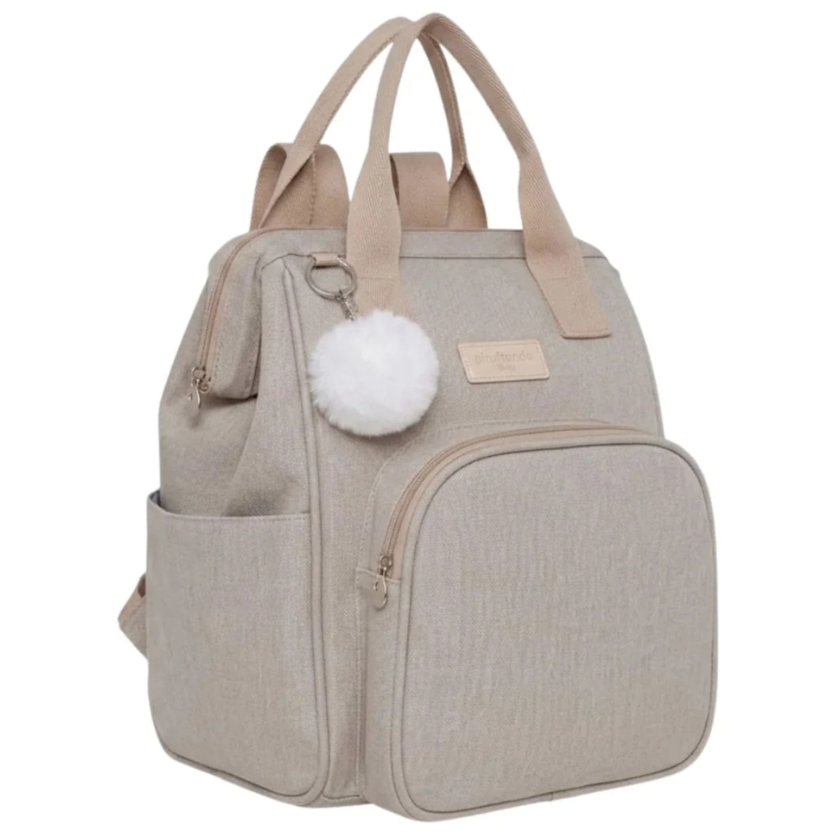 Mochila Grande Aconchego Marfim — peça do kit