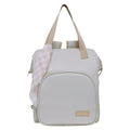 Mochila Maternidade Grande com Bolso Térmico Encanto Marfim