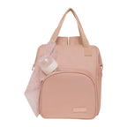 Mochila Maternidade Grande com Bolso Térmico Encanto Rosê