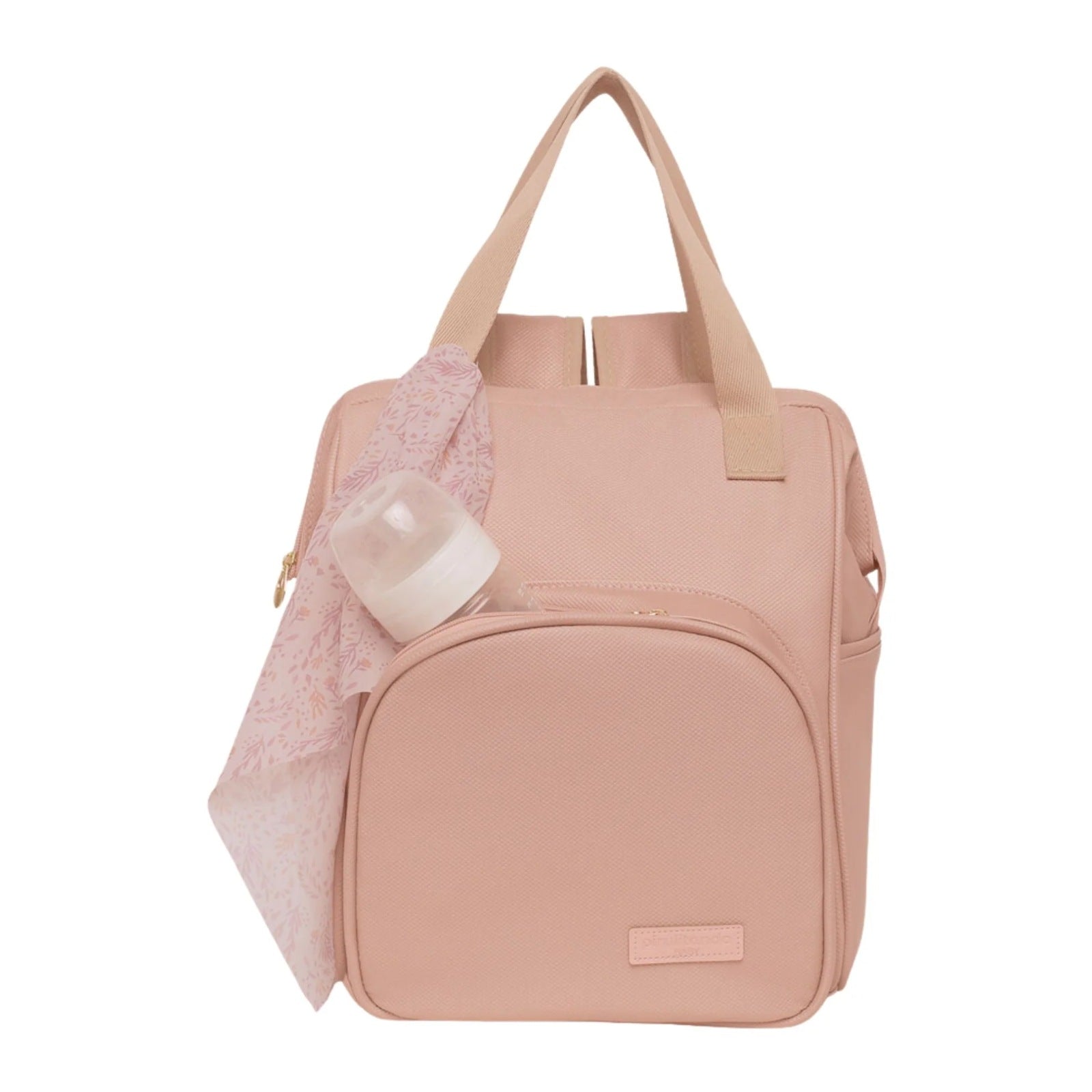 Mochila Maternidade Grande com Bolso Térmico Encanto Rosê