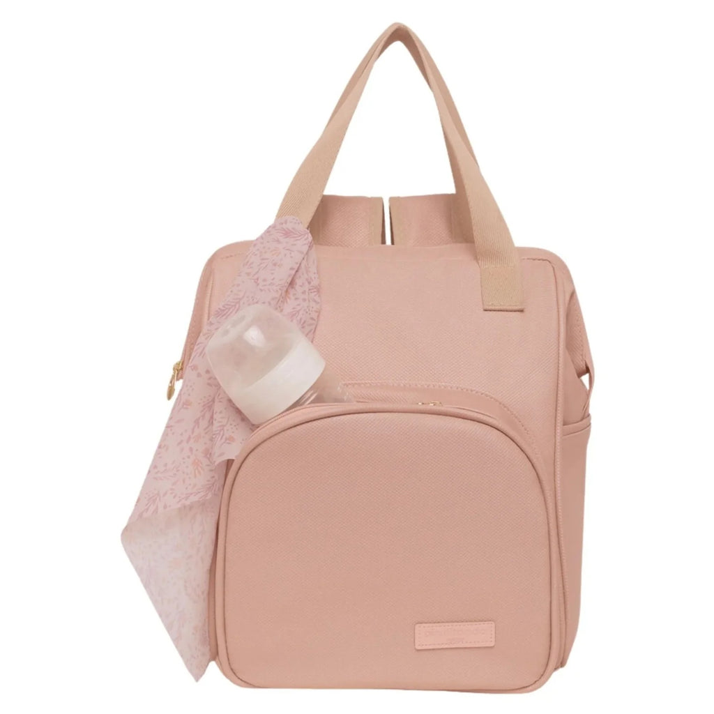 Mochila Maternidade Grande com Bolso Térmico Encanto Rosê