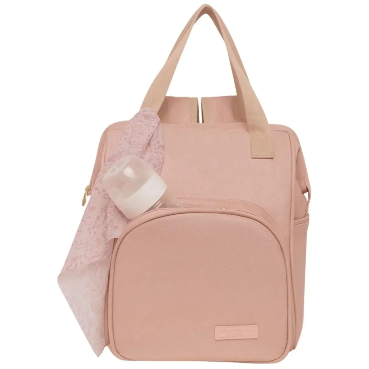Mochila Maternidade Grande com Bolso Térmico Encanto Rosê