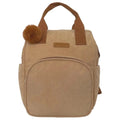 Mochila Maternidade Grande com Bolso Térmico Ninar Bege com Marrom