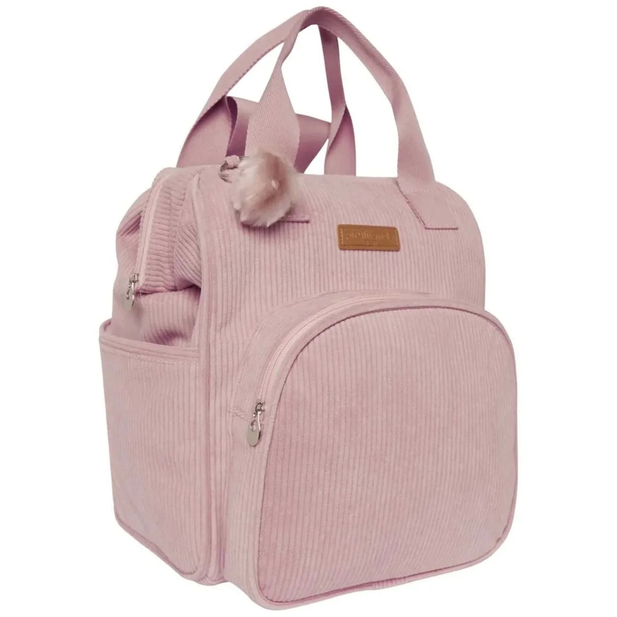 Mochila Maternidade Grande com Bolso Térmico Ninar Rosê