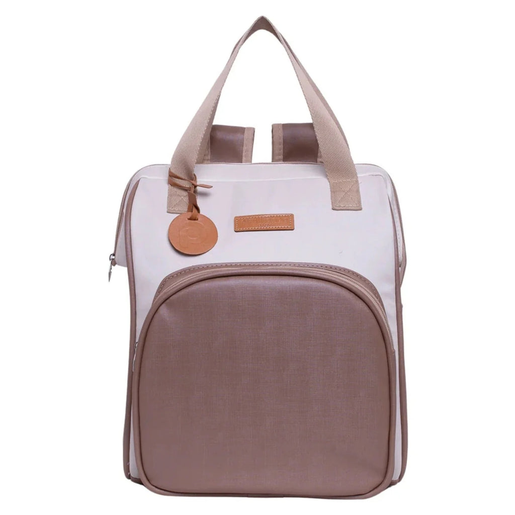 Mochila Maternidade Grande com Bolso Térmico Petit Caramelo