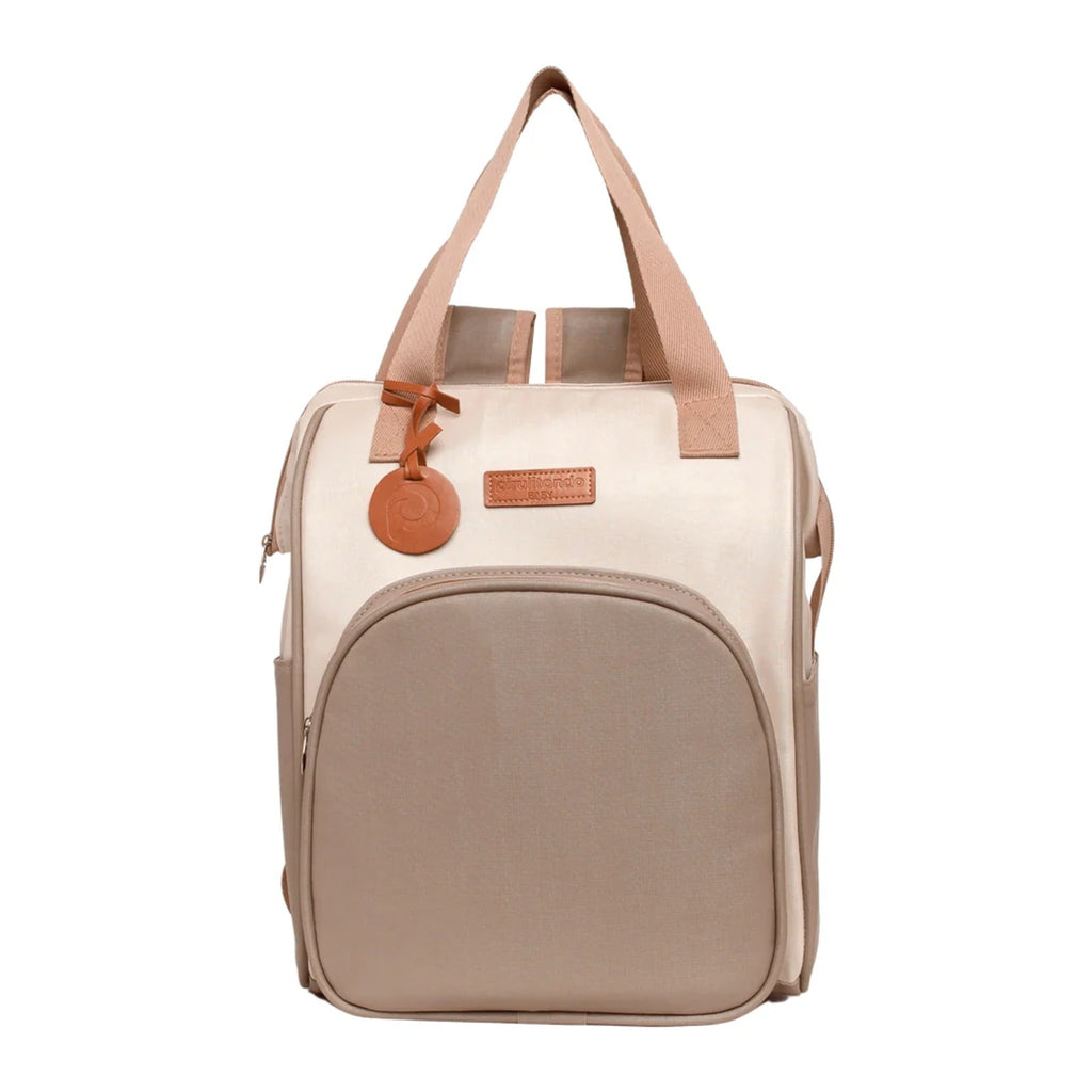 Mochila Maternidade Grande com Bolso Térmico Petit Cinza