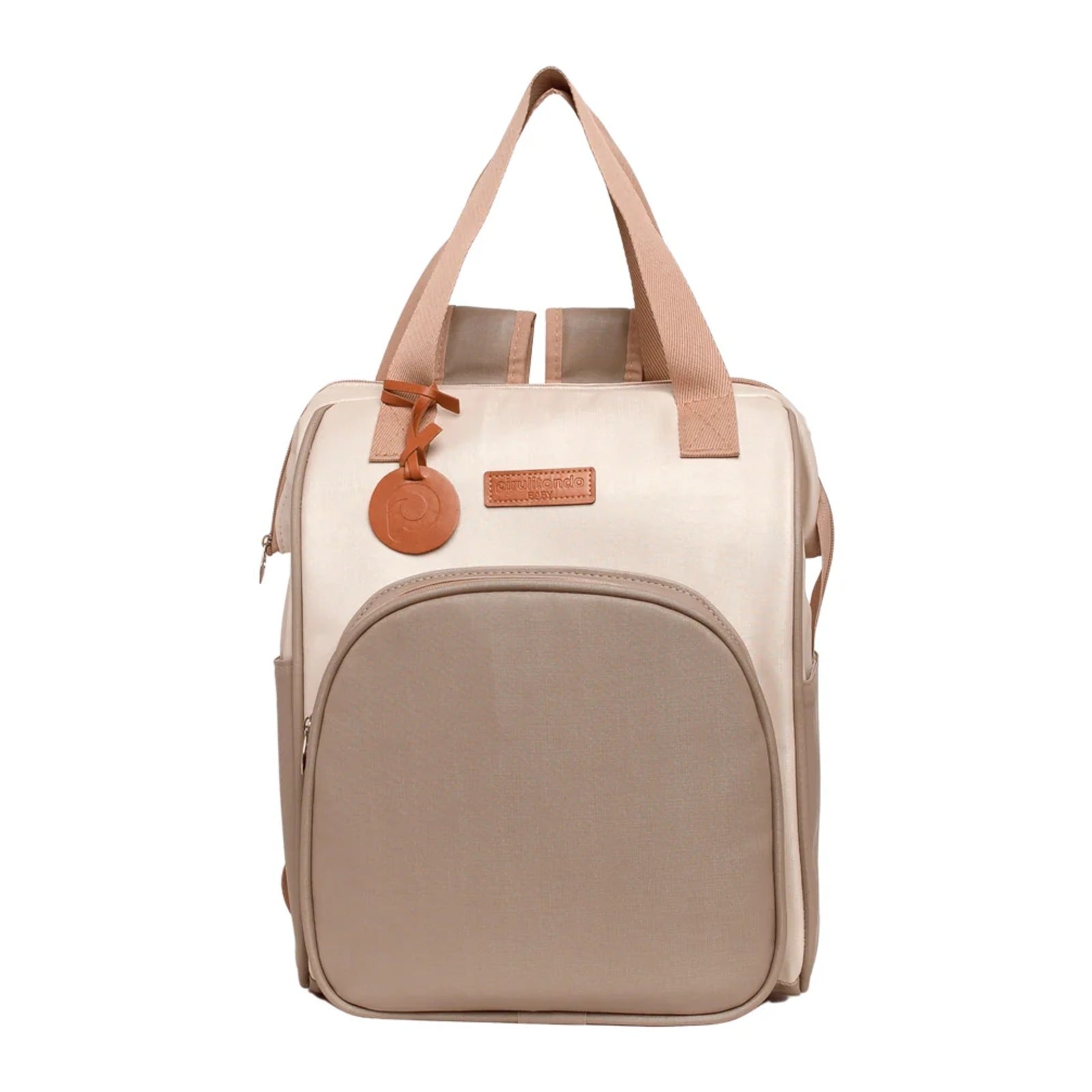 Mochila Maternidade Grande com Bolso Térmico Petit Cinza