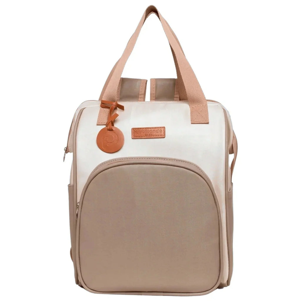 Mochila Maternidade Grande com Bolso Térmico Petit Cinza