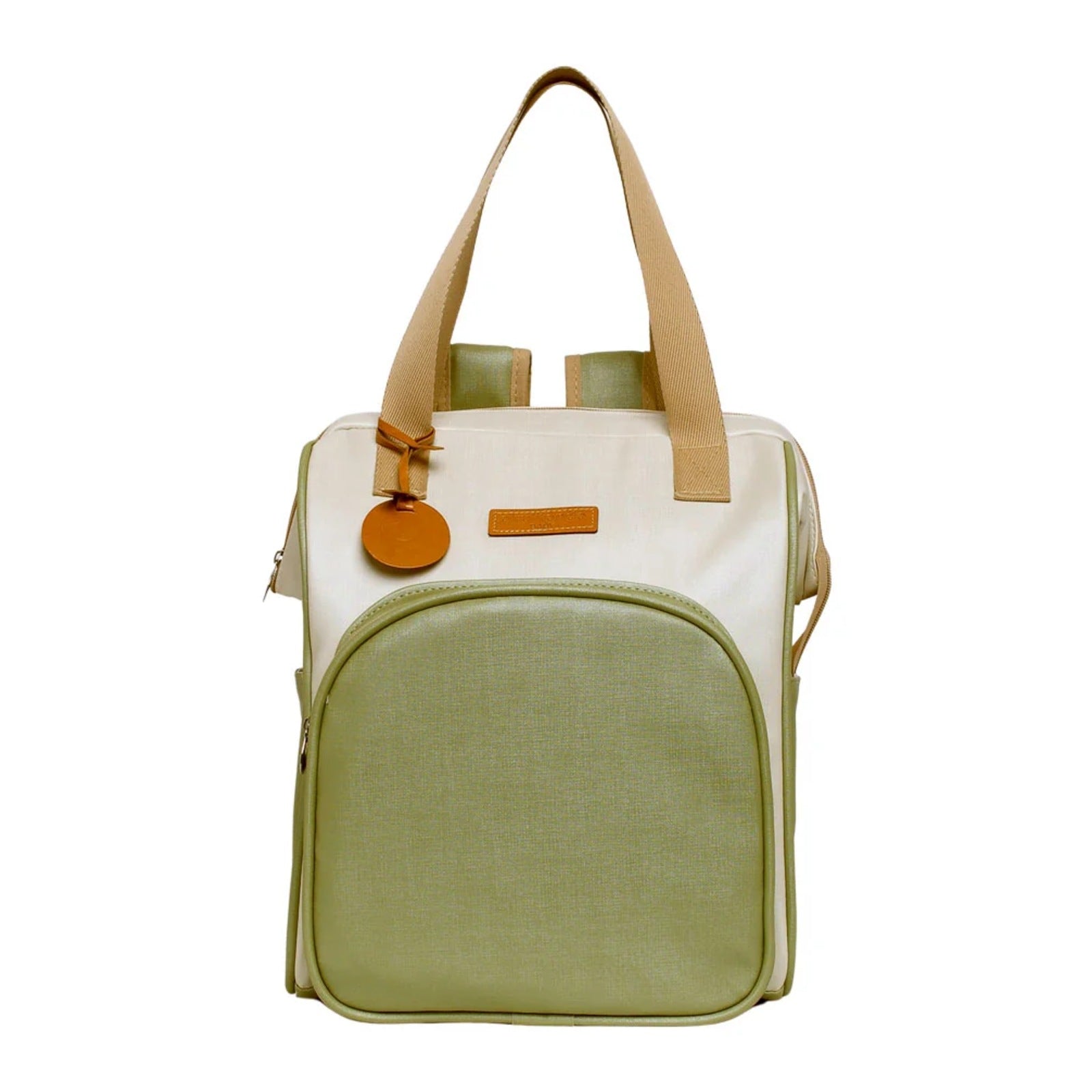 Mochila Maternidade Grande com Bolso Térmico Petit Verde