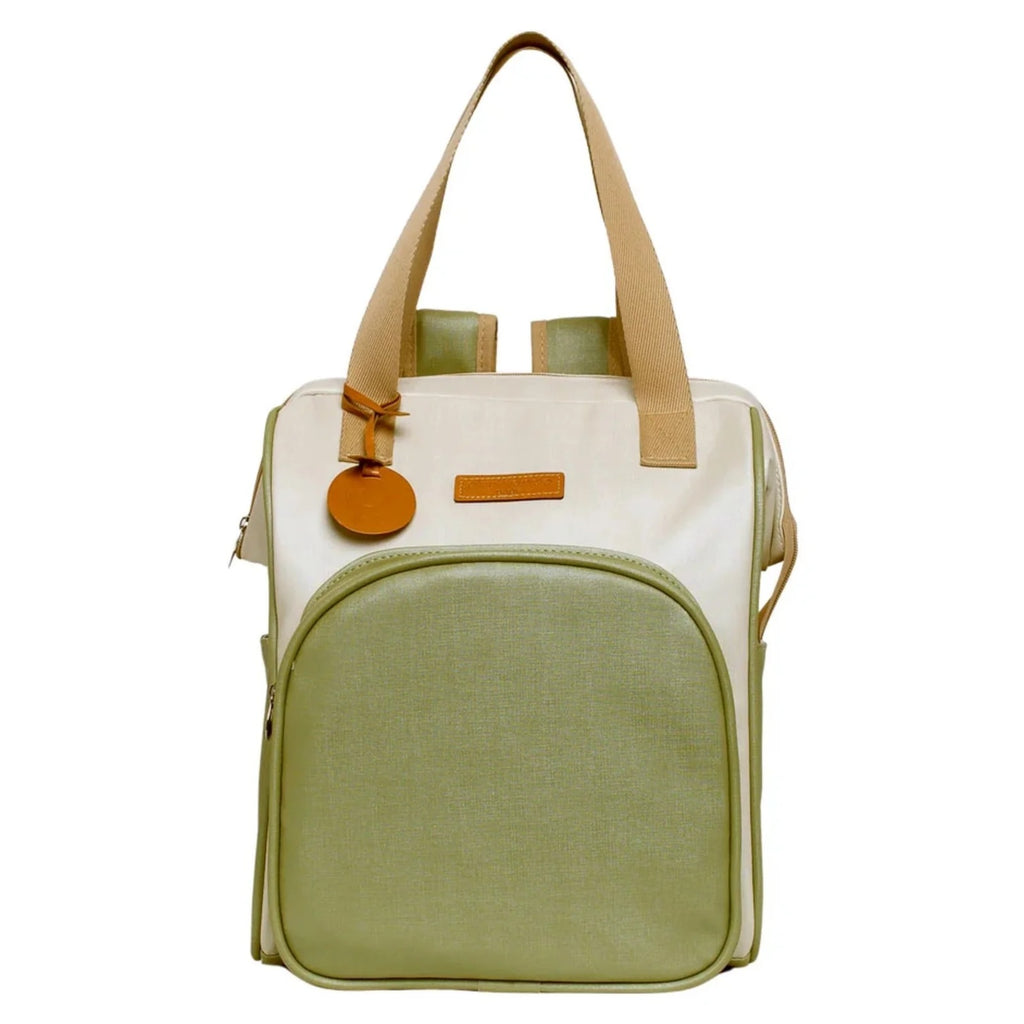 Mochila Maternidade Grande com Bolso Térmico Petit Verde