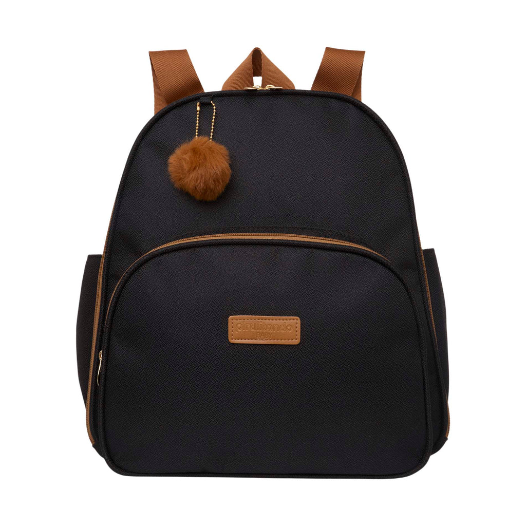 Mochila Média com Bolso Térmico Família Preto