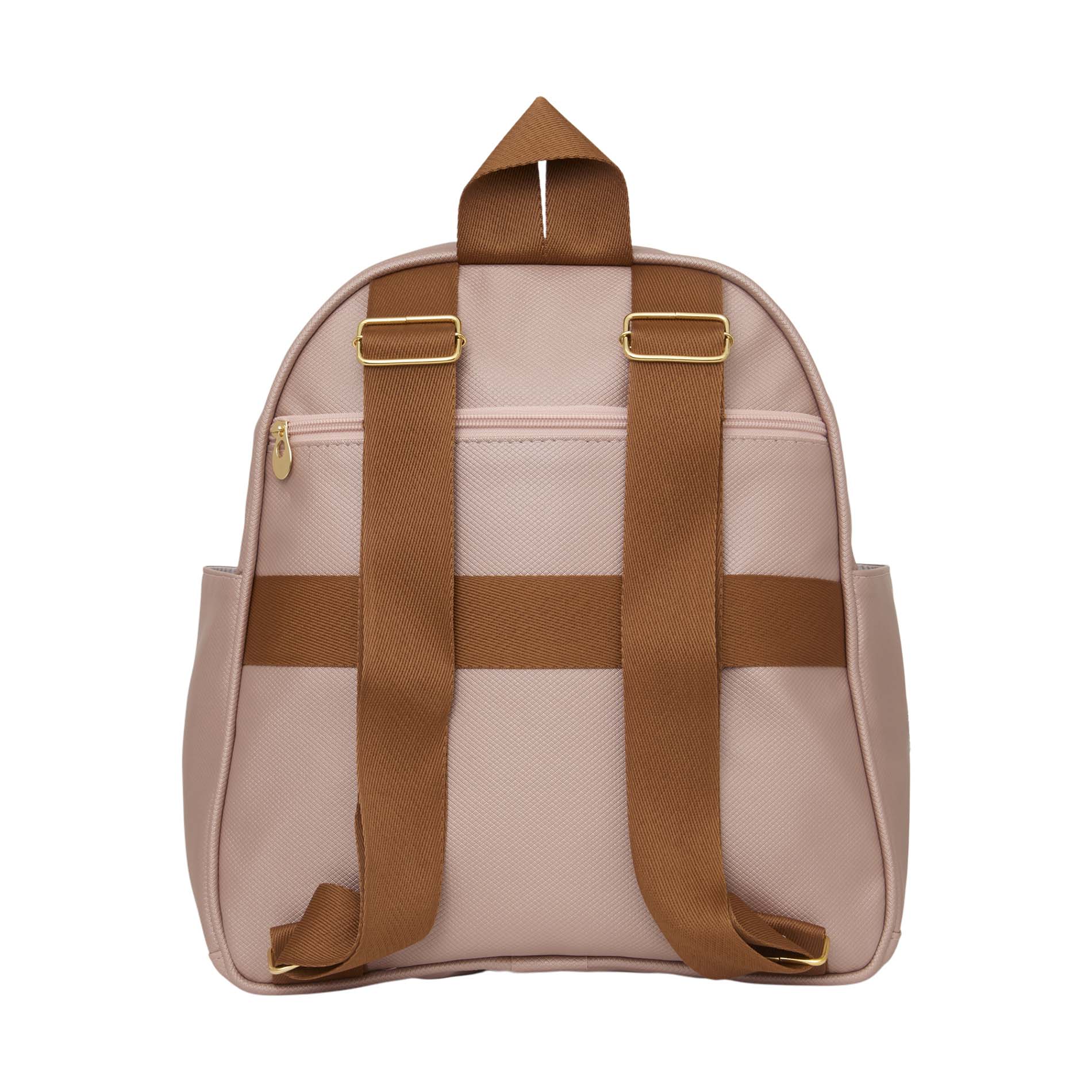 Mochila Média com Bolso Térmico Amor de Mãe Rosê