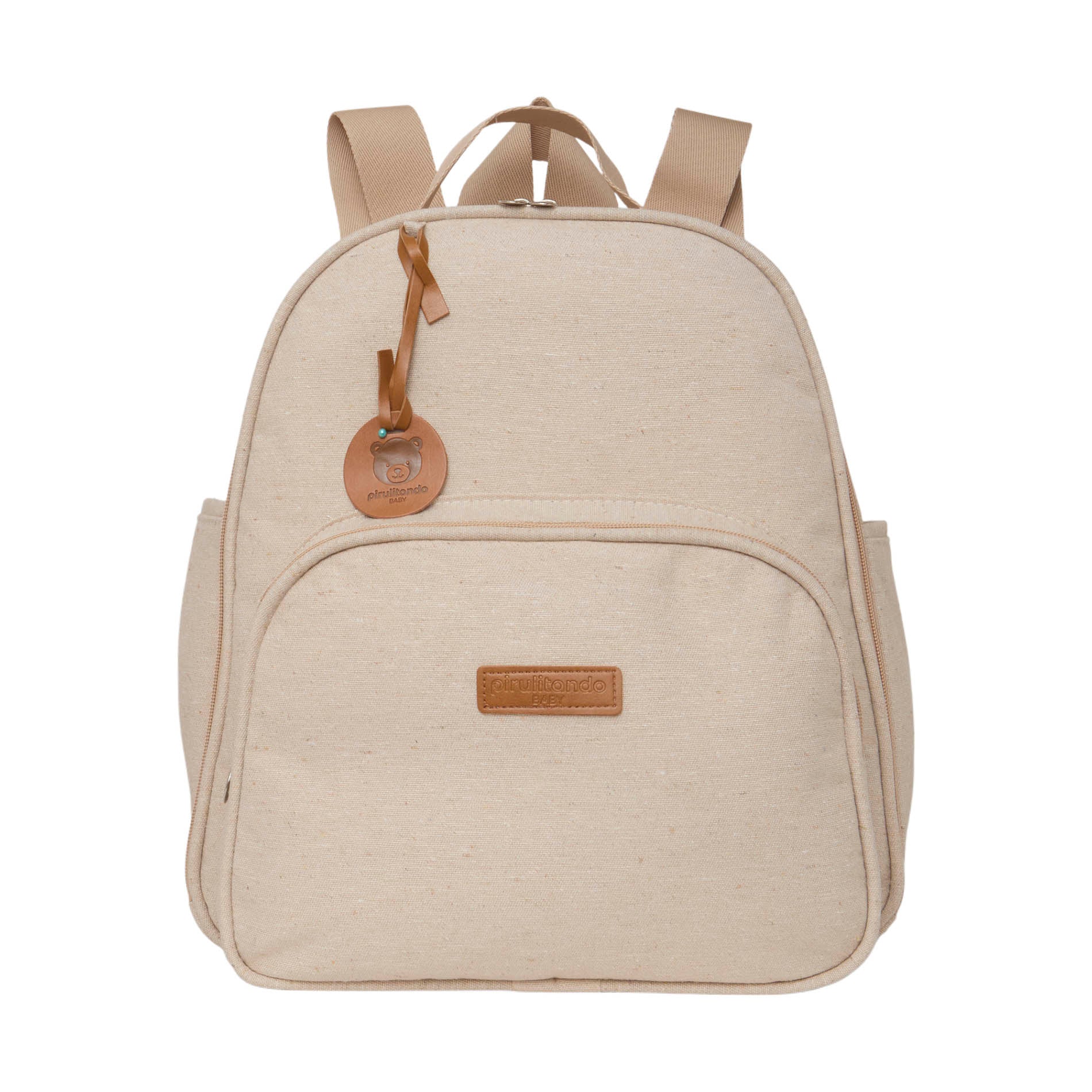 Mochila Média com Bolso Térmico Sentimento Marfim