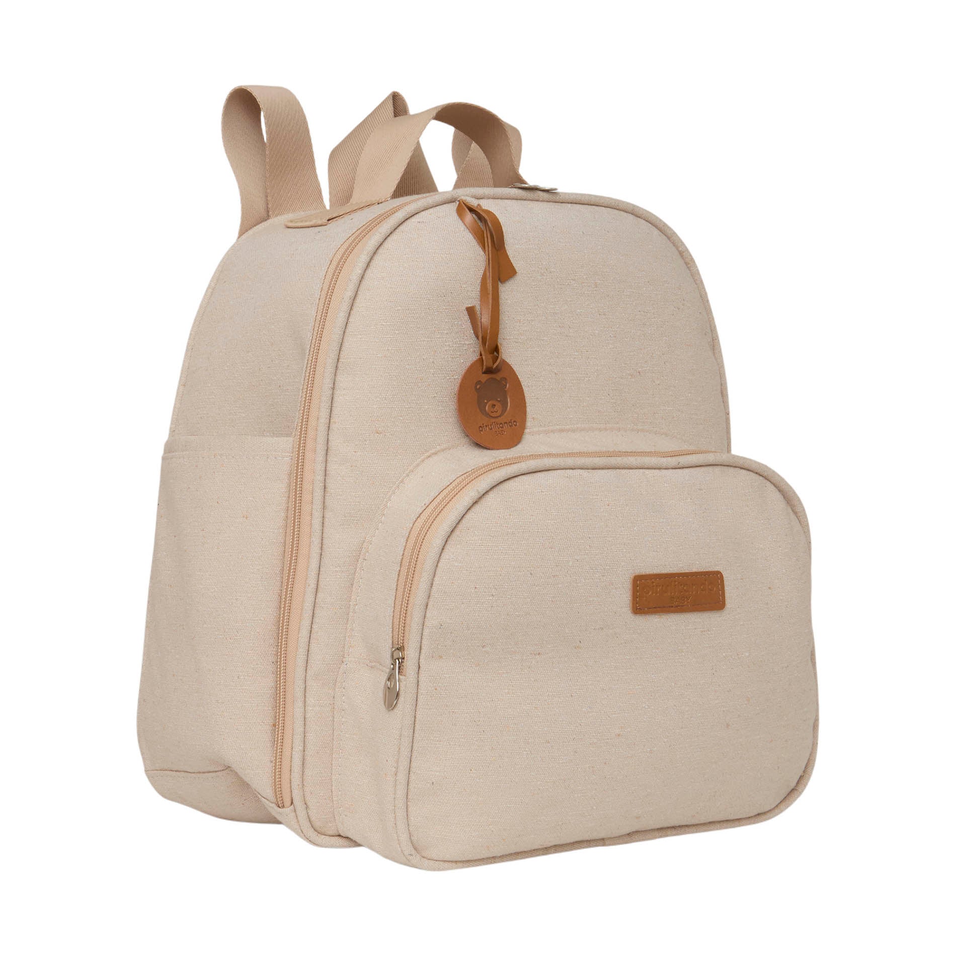 Mochila Média com Bolso Térmico Sentimento Marfim