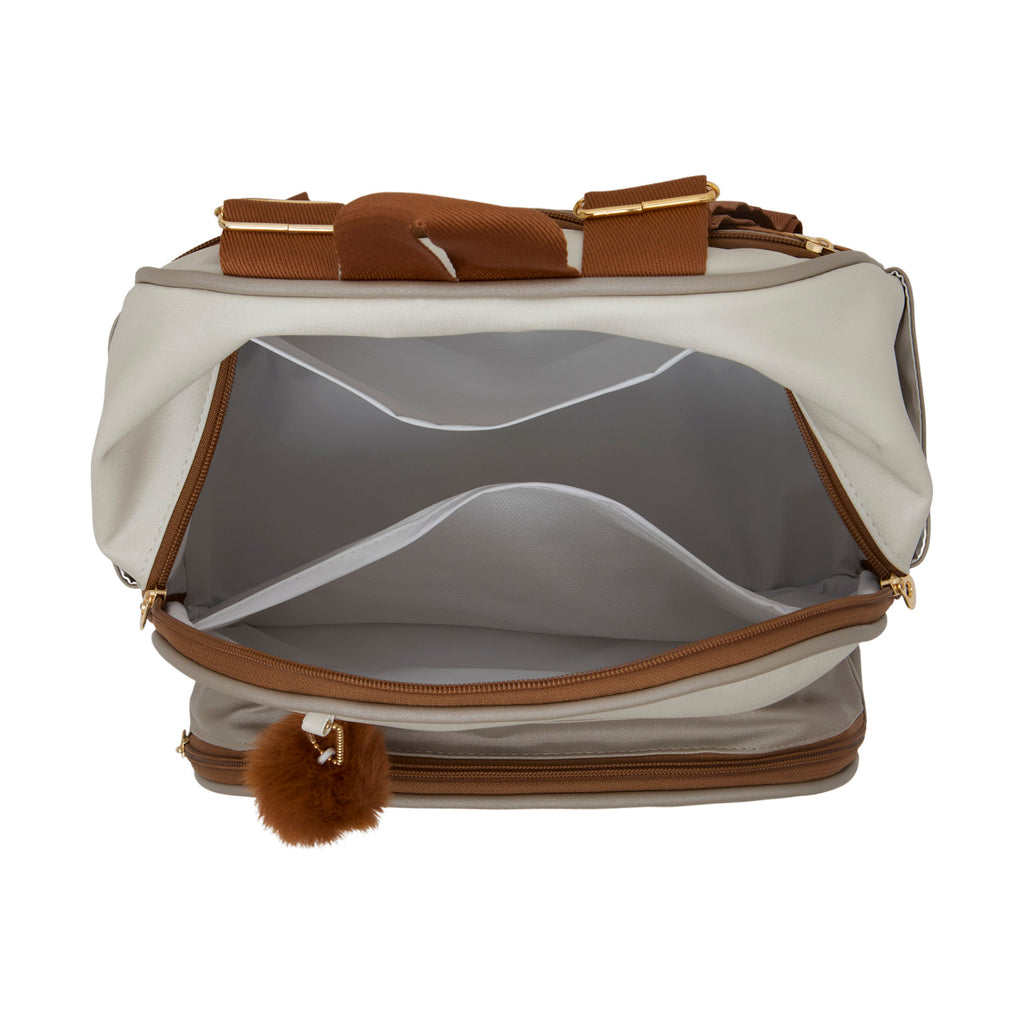 Mochila Média com Bolso Térmico Ternura Off C/ Cinza