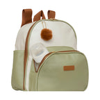 Mochila Média com Bolso Térmico Ternura Off C/ Verde