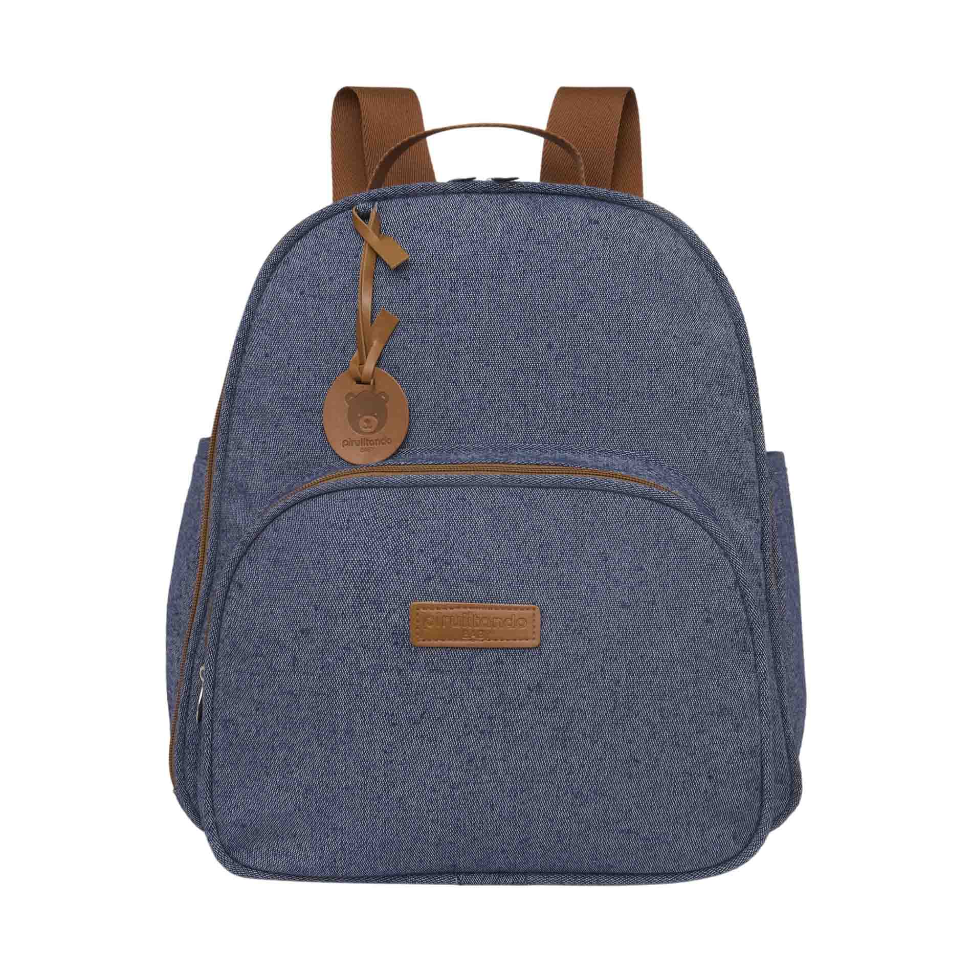 Mochila Média com Bolso Térmico Sentimento Marinho