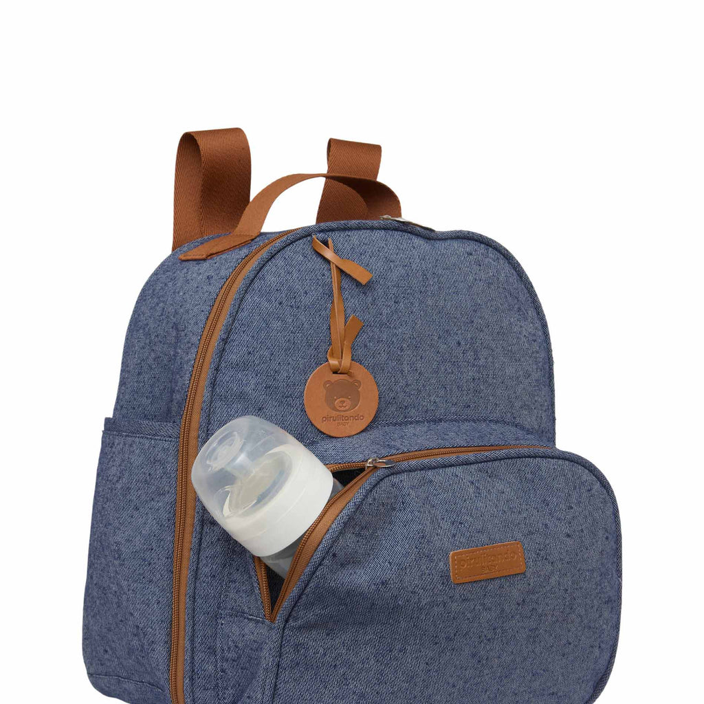 Mochila Média com Bolso Térmico Sentimento Marinho