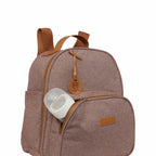 Mochila Média com Bolso Térmico Sentimento Marrom