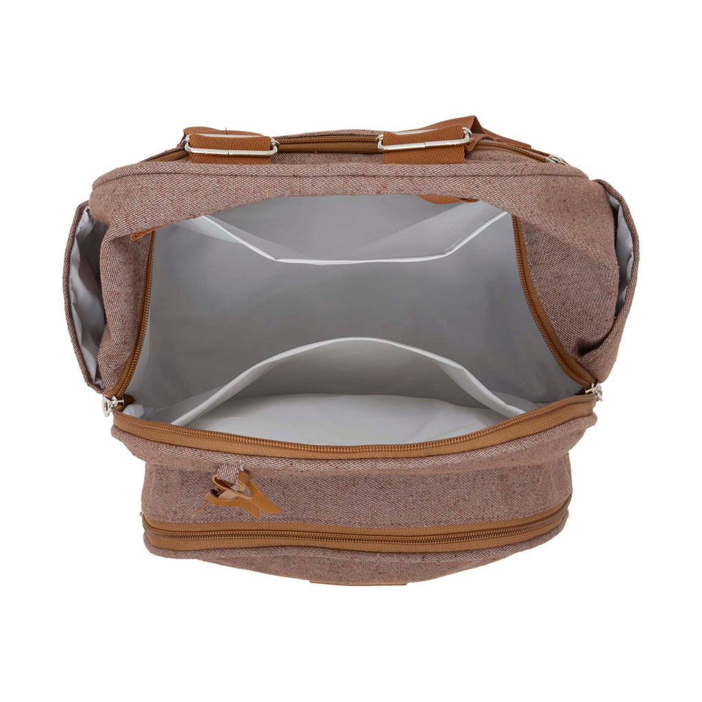 Mochila Média com Bolso Térmico Sentimento Marrom