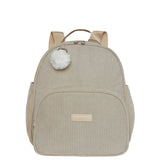 Mochila maternidade de passeio Ninar nude com bolso térmico, vista frontal