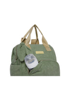 Mochila Maternidade Grande com Bolso Térmico Dengo Verde