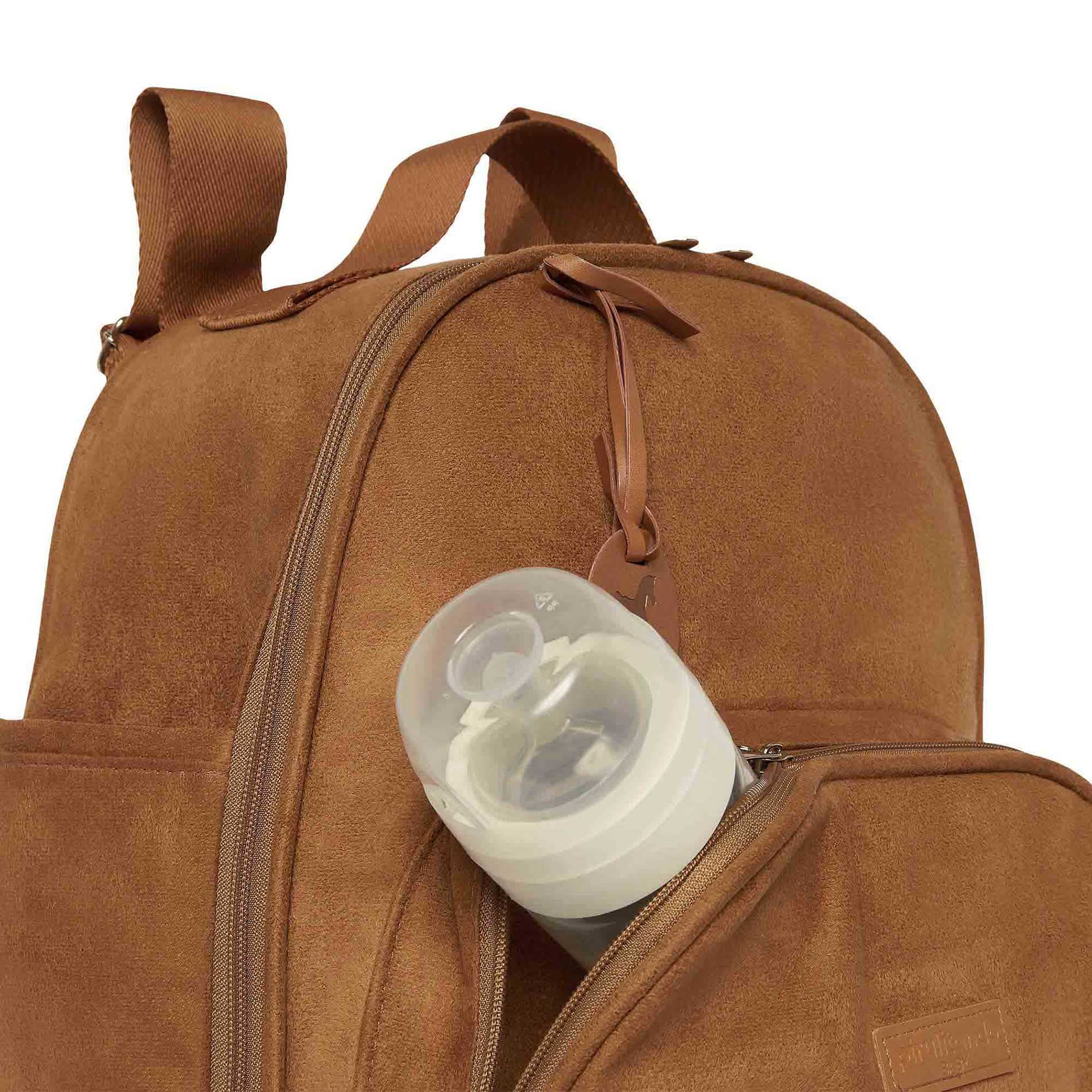 Mochila Média com Bolso Térmico Carrossel - Marrom