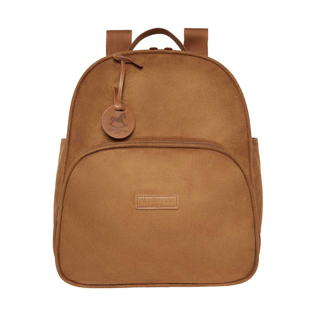 Mochila Média com Bolso Térmico Carrossel - Marrom