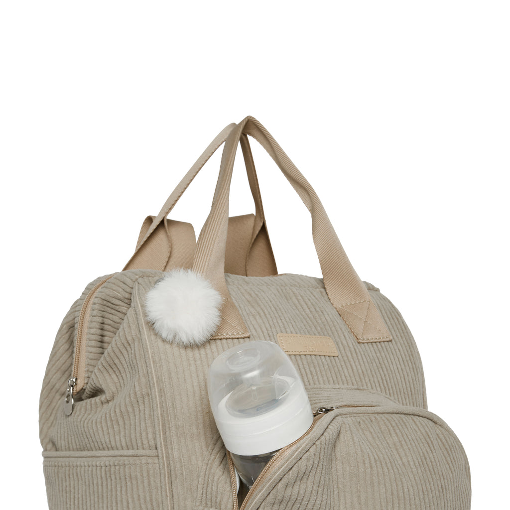 Mochila Maternidade Grande com Bolso Térmico Ninar Nude