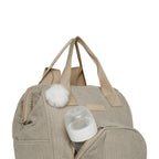 Mochila Maternidade Grande com Bolso Térmico Ninar Nude