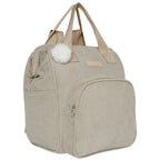 Mochila Maternidade Grande com Bolso Térmico Ninar Nude - foto principal | Pirulitando Baby