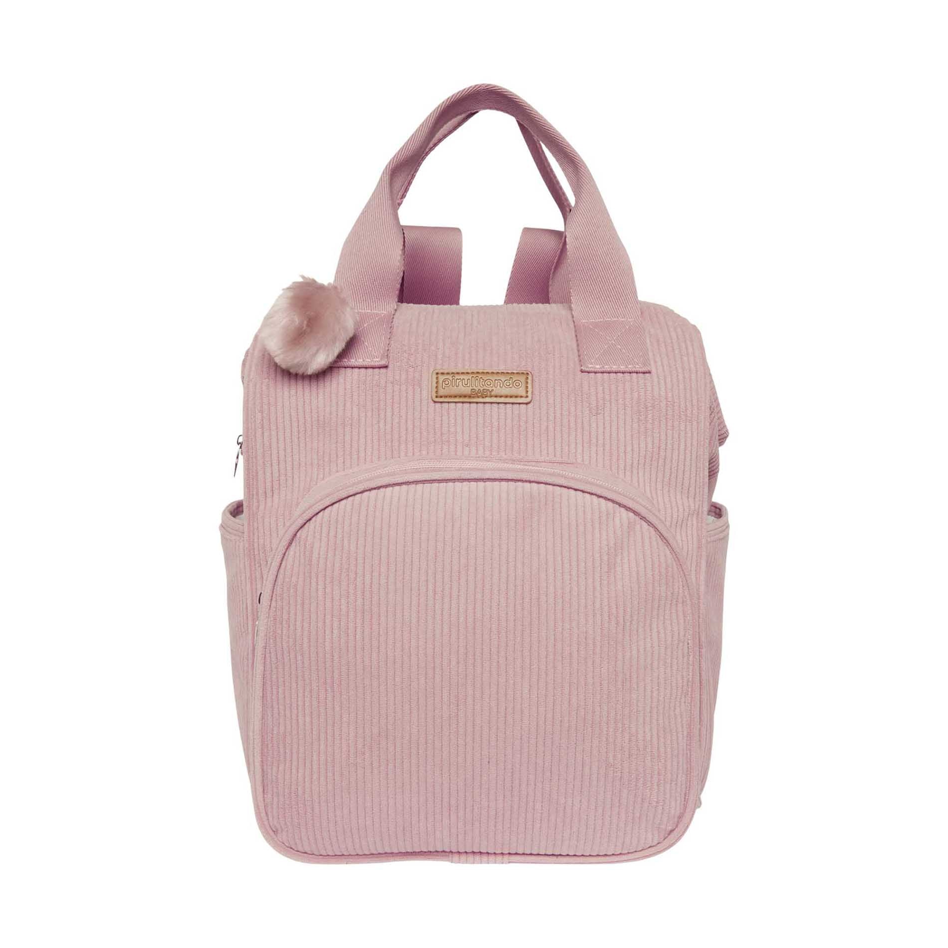 Mochila com Bolso Térmico Ninar - Rosê