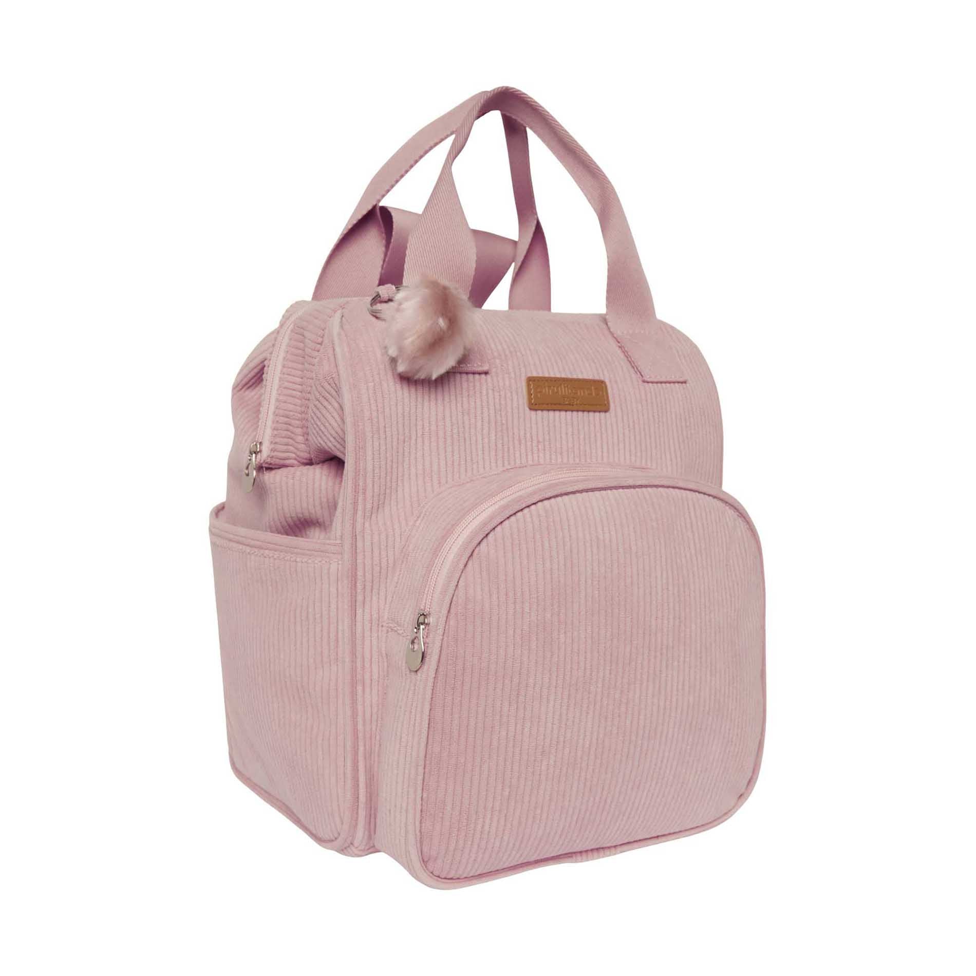 Mochila com Bolso Térmico Ninar - Rosê