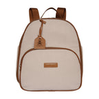 Mochila Maternidade de Passeio com Bolso Térmico Teddy Rosa com Marrom