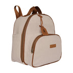 Mochila Maternidade de Passeio com Bolso Térmico Teddy Rosa com Marrom