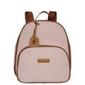Mochila Maternidade de Passeio com Bolso Térmico Teddy Rosa com Marrom - foto principal | Pirulitando Baby