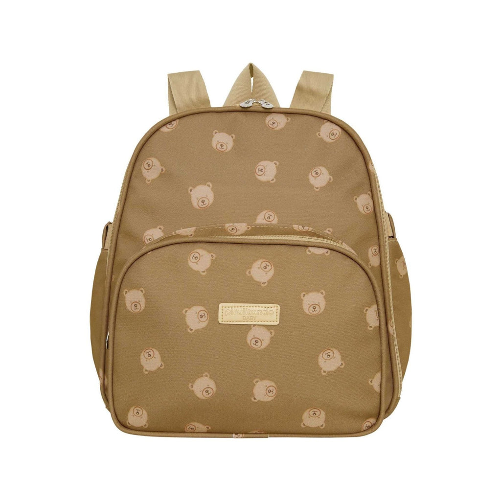 Mochila Maternidade de Passeio com Bolso Térmico Brincar Marrom