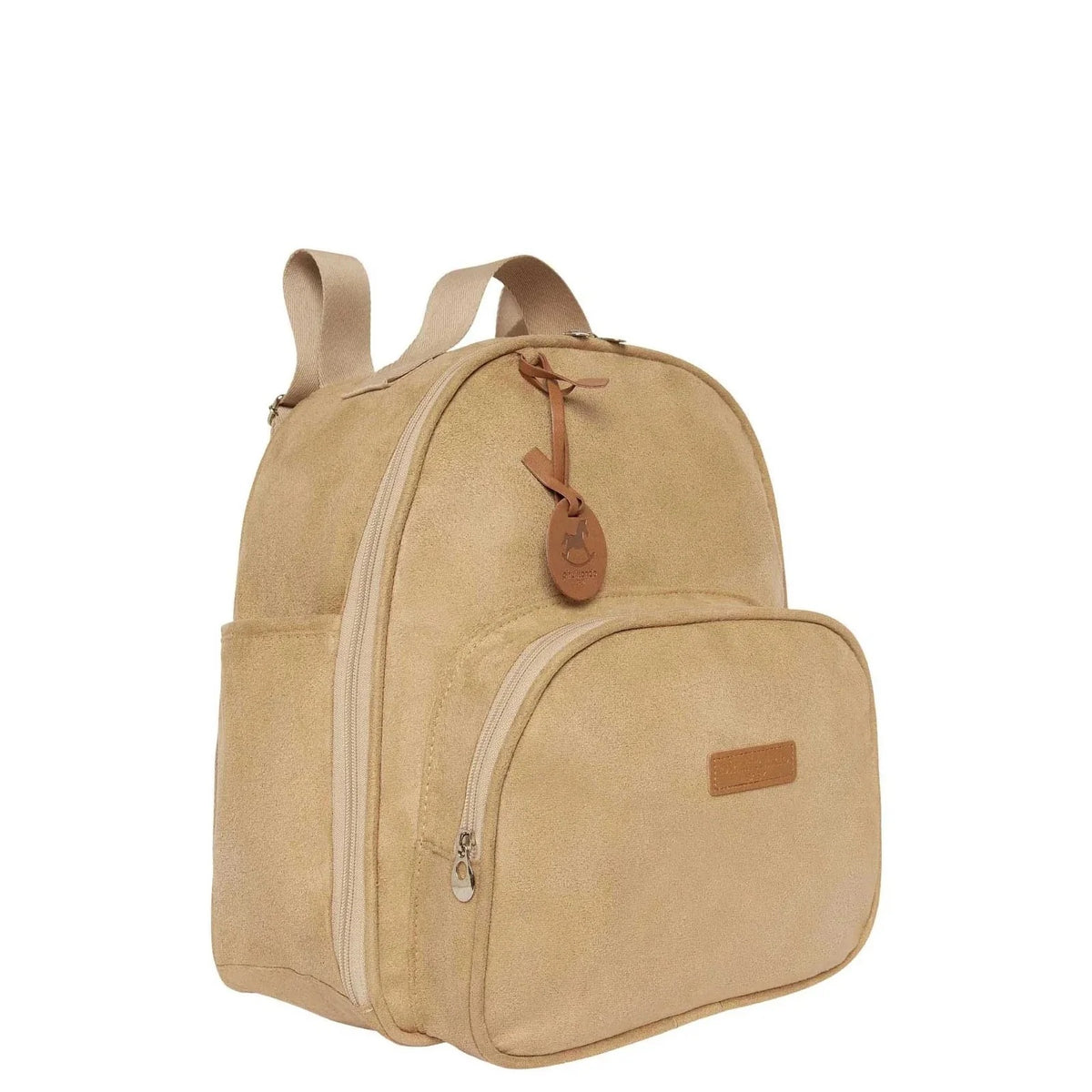 Mochila Maternidade de Passeio com Bolso Térmico Carrossel Marfim