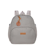 Mochila Maternidade de Passeio com Bolso Térmico Essência Cinza