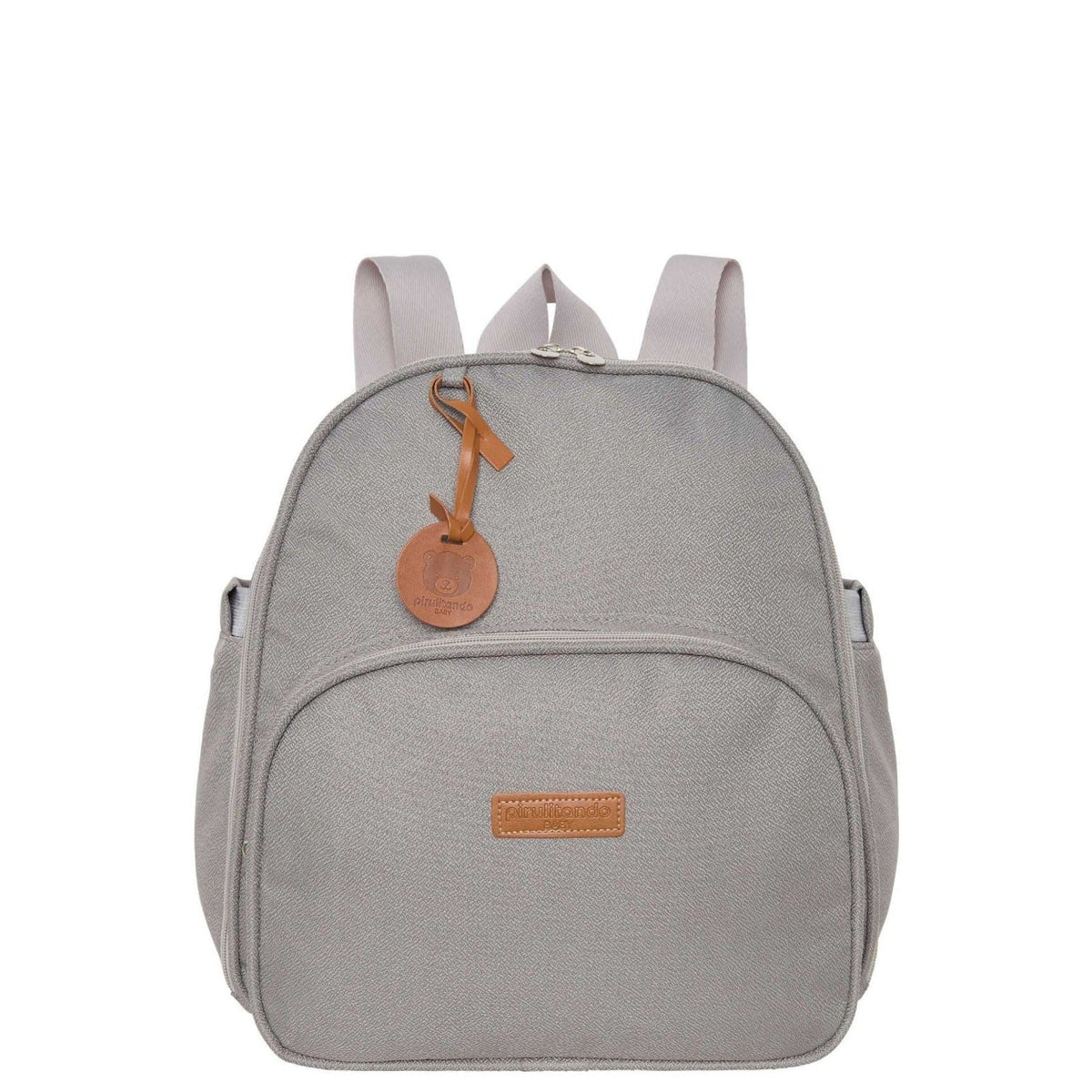 Mochila Maternidade de Passeio com Bolso Térmico Essência Cinza